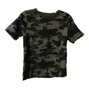 S) Garanimals Boys Camo T-Shirt Green Army Print Size 4T